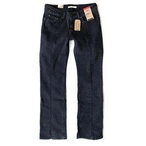 Levi's Nwt Gray / Black Seamed Superlow Bootcut Boot Cut A87070000 Jeans 29 x 34